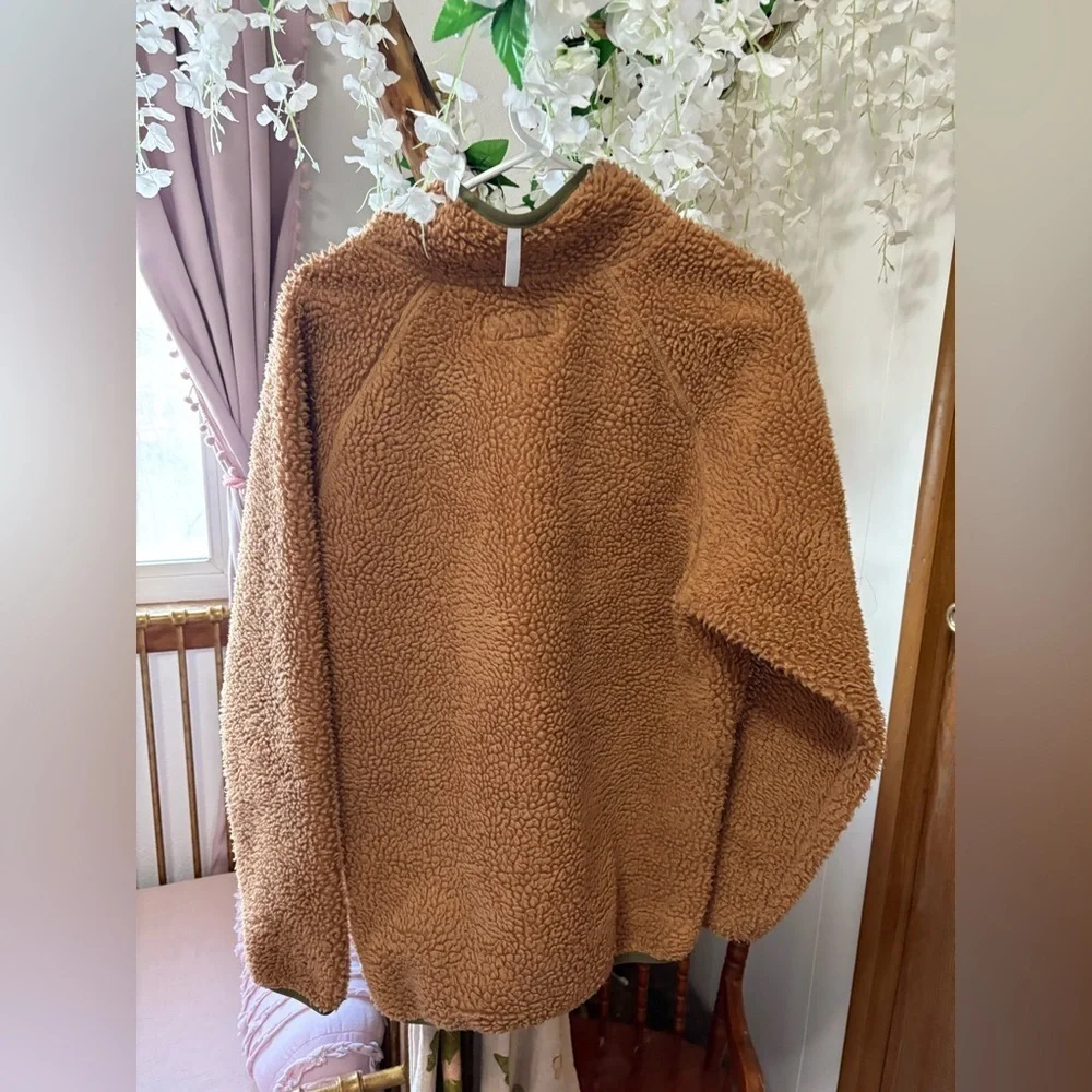 Manastash Cozy Sherpa Teddy Zip-Up Jacket - Brown